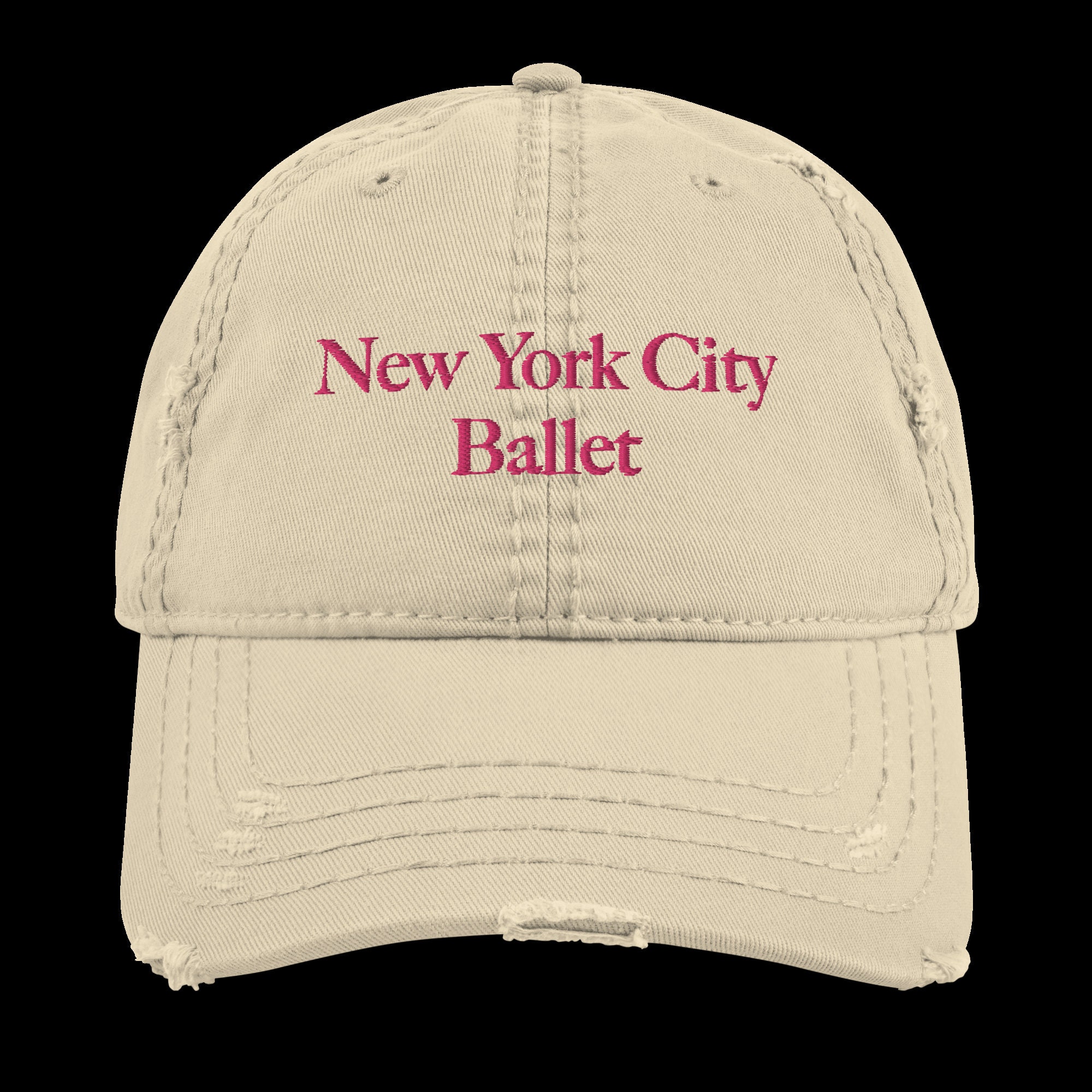 Echo Park Dad Hat Hat — Studio · Distressed NYC Ballet Embroidered Dad Hat, Ballet Fan Gift, Adjustable Unisex Cap view
