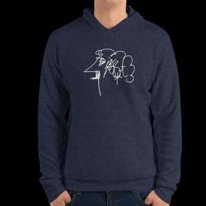 Kurt Vonnegut Hoodie: Unisex &quot;So It Goes&quot; Pullover