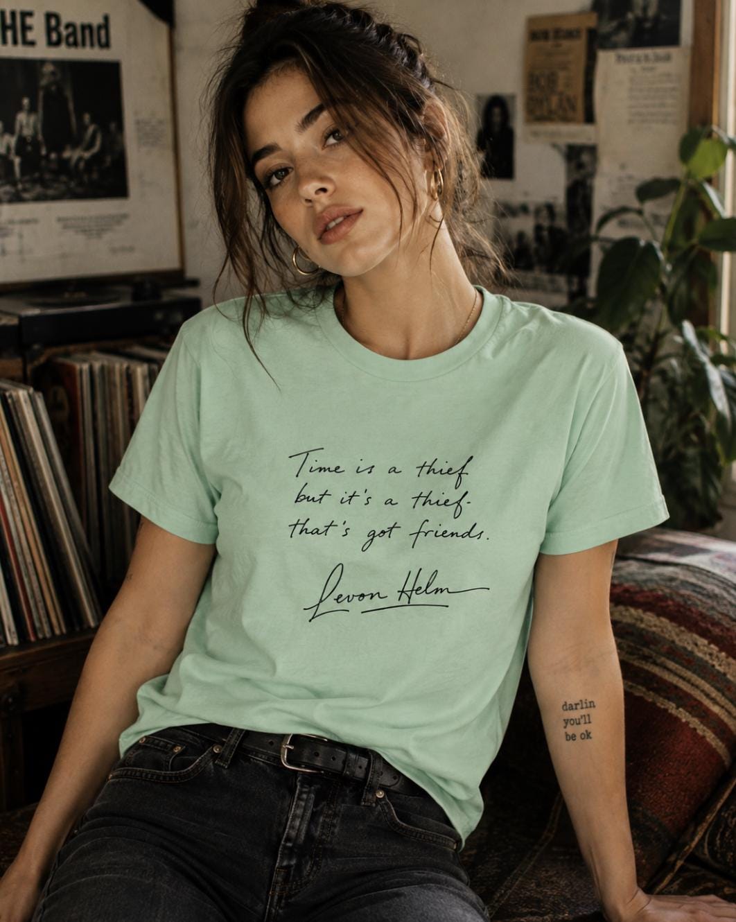 Levon helm, The Band, Lyrics T Lyrics Tee — Tees by The Perfect Goods