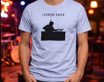 Leonard Cohen Graphic Tee: Vintage Rockmusik Shirt