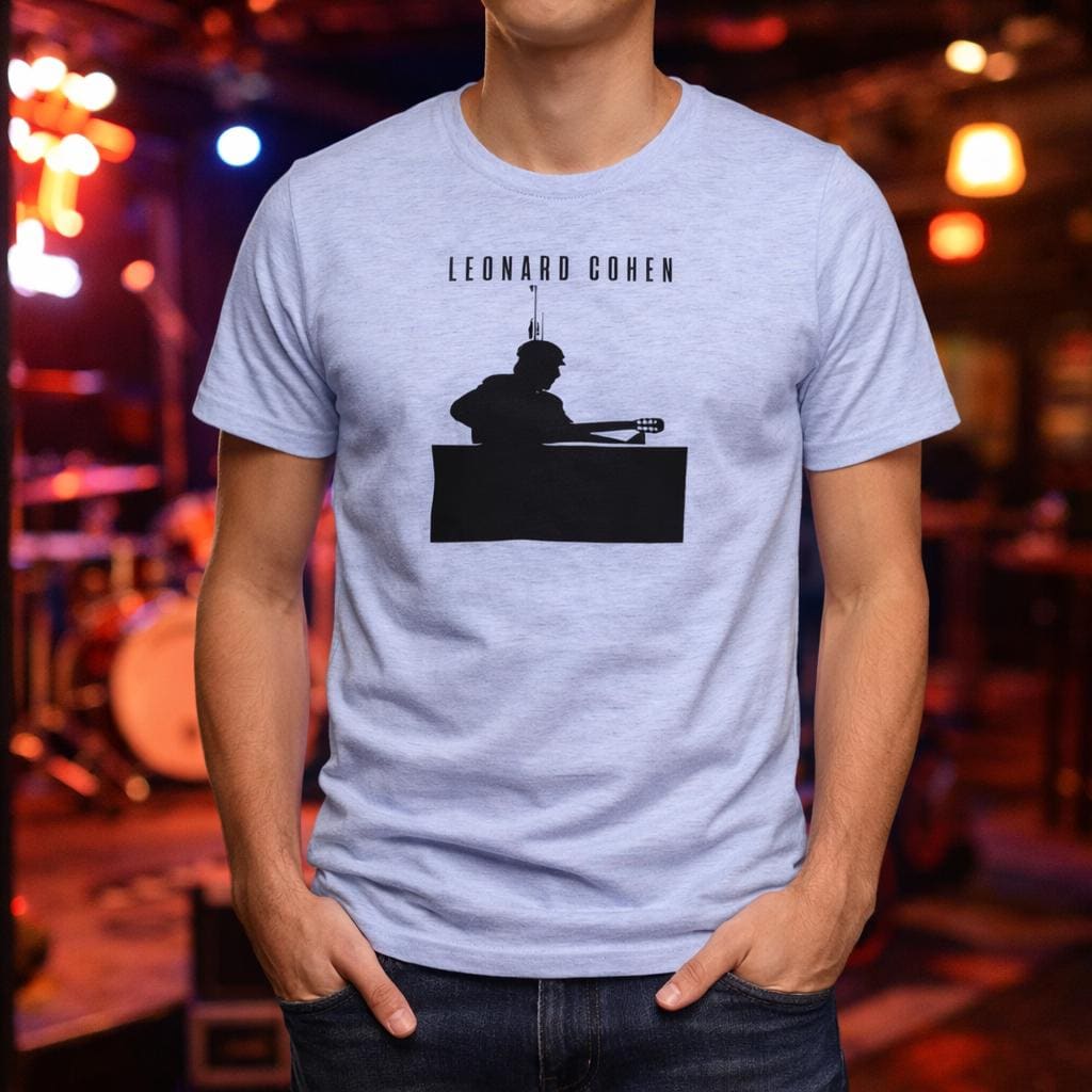 Leonard Cohen Graphic Tee: Vintage Rock Music Shirt, Unisex Graphic T Tee — Tees by The Perfect Goods