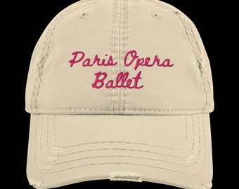 Paris Opera Ballet distressed embroidered hat