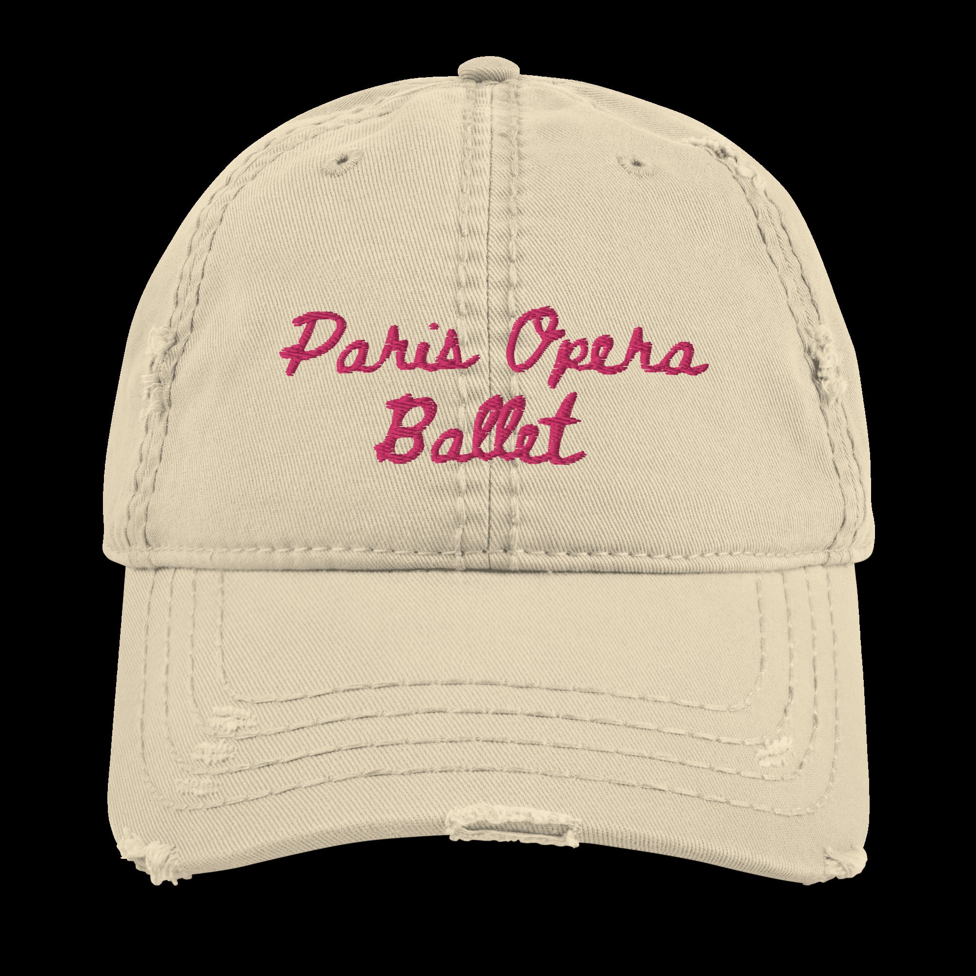 Paris Opera Ballet distressed embroidered hat, Embroidered Dad Hat, Adjustable Unisex Cap Hat — Accessories by The Perfect Goods