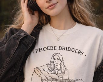Phoebe Bridgers T-Shirt, Vintage-Rockmusik-Shirt, Unisex-Shirt für Folk-Songwriter, trauriges Indie-Girl