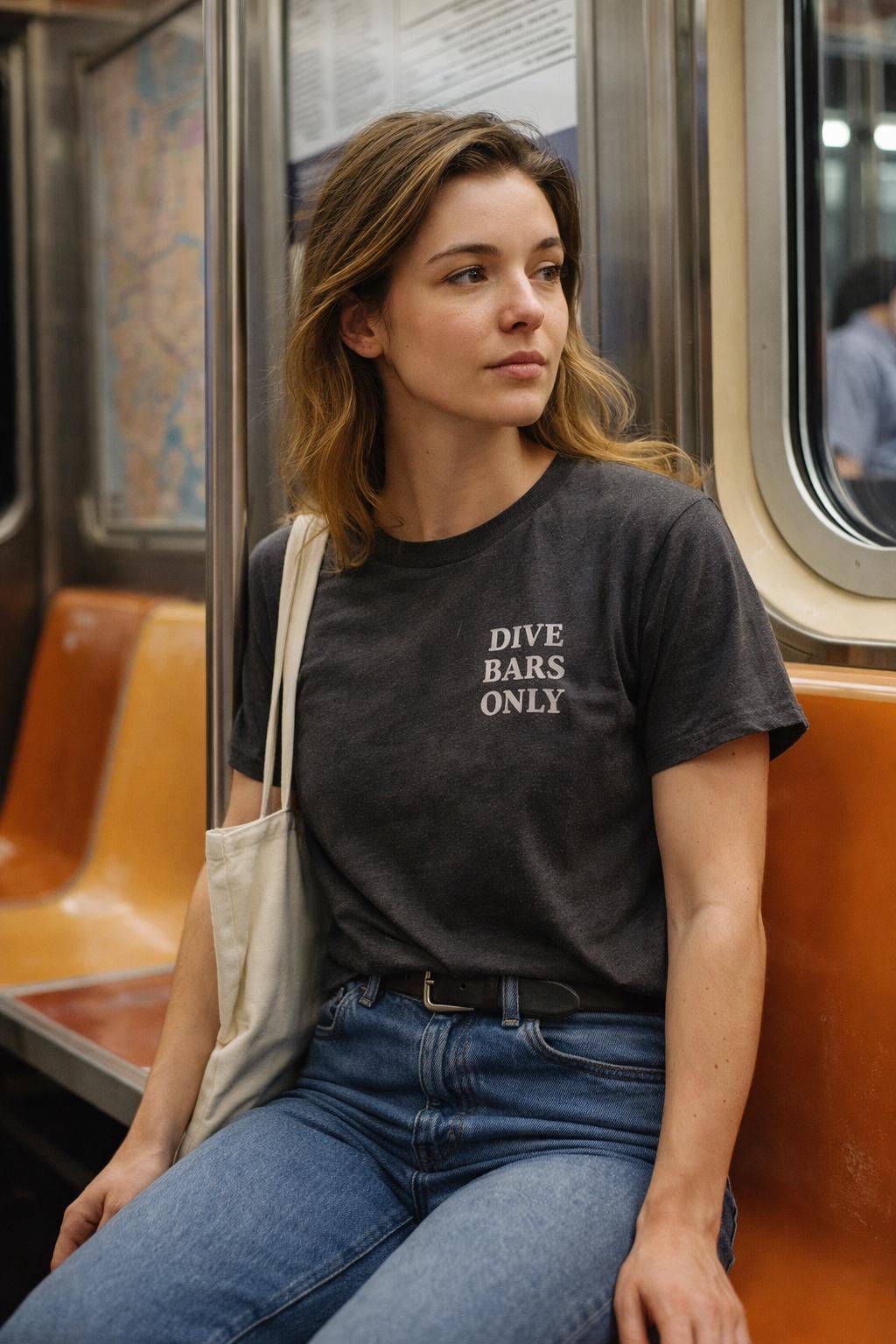 Dive Bars Only T-Shirt • Vintage Graphic Tee • Streetwear Apparel, Unisex Graphic T-Shirt, Vintage Style Cotton Tee