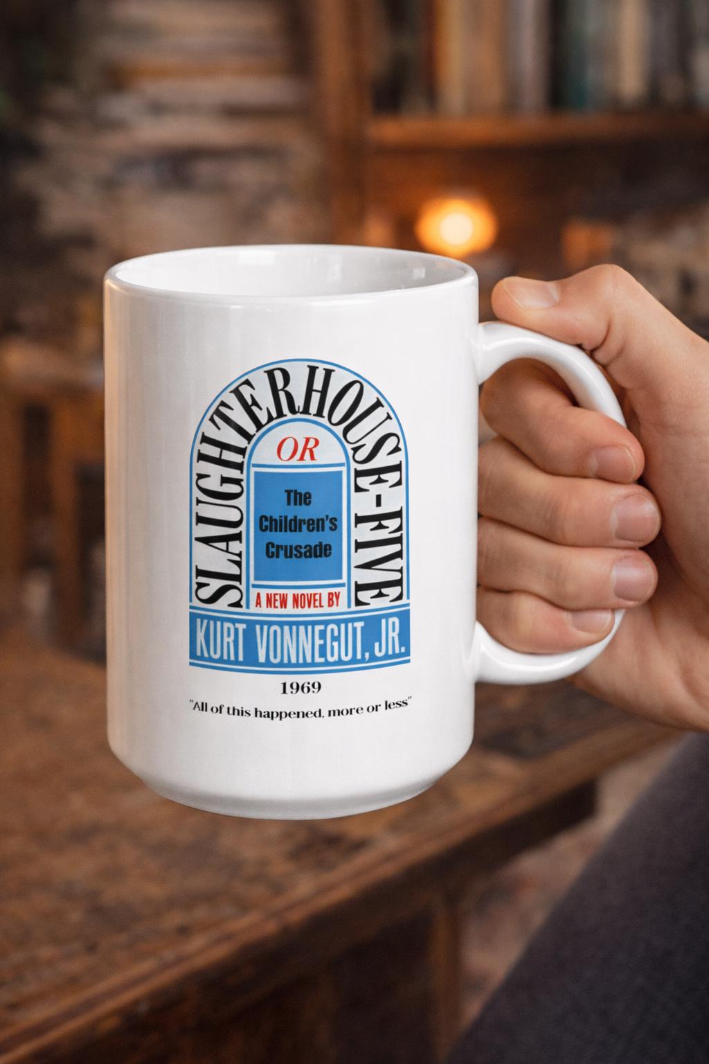 Kurt Vonnegut Coffee Mug: Slaughterhouse Five Art, 11oz Ceramic Coffee Mug, Gift Mug, Book Lover Gift Slaughterhouse Mug — Accessories by The Perfect Goods