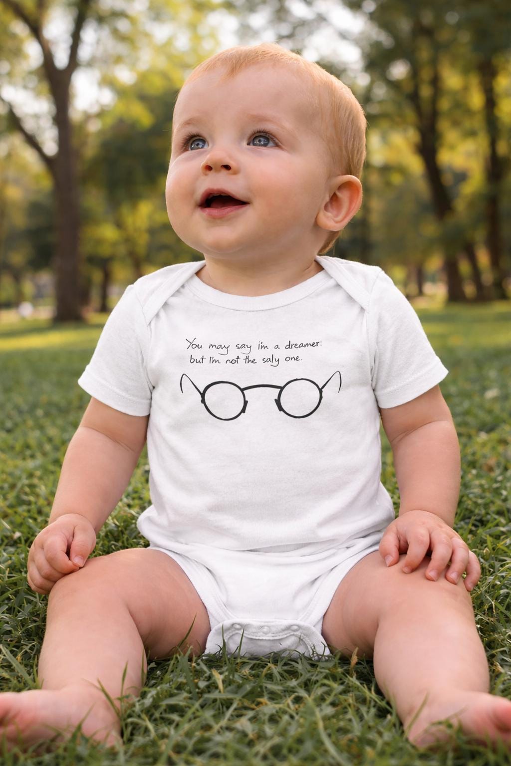 John Lennon Lyrics Baby One Lyrics Onesie — Baby by The Perfect Goods