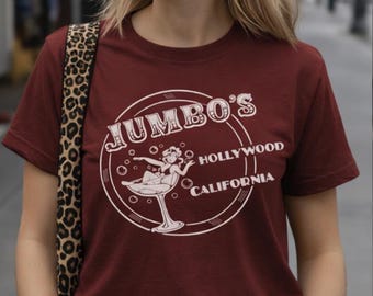 Jumbo's Clown Room 80er-Jahre-Style OG T-Shirt, individuelles Rockmusik-T-Shirt, Kneipen-T-Shirt