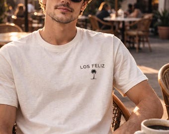 Minimalistisches Los Feliz Grafik-T-Shirt im Los Angeles Streetwear-Stil