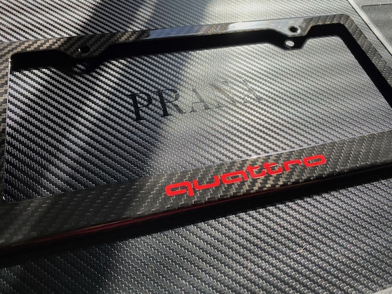 Audi number plate frame outlet