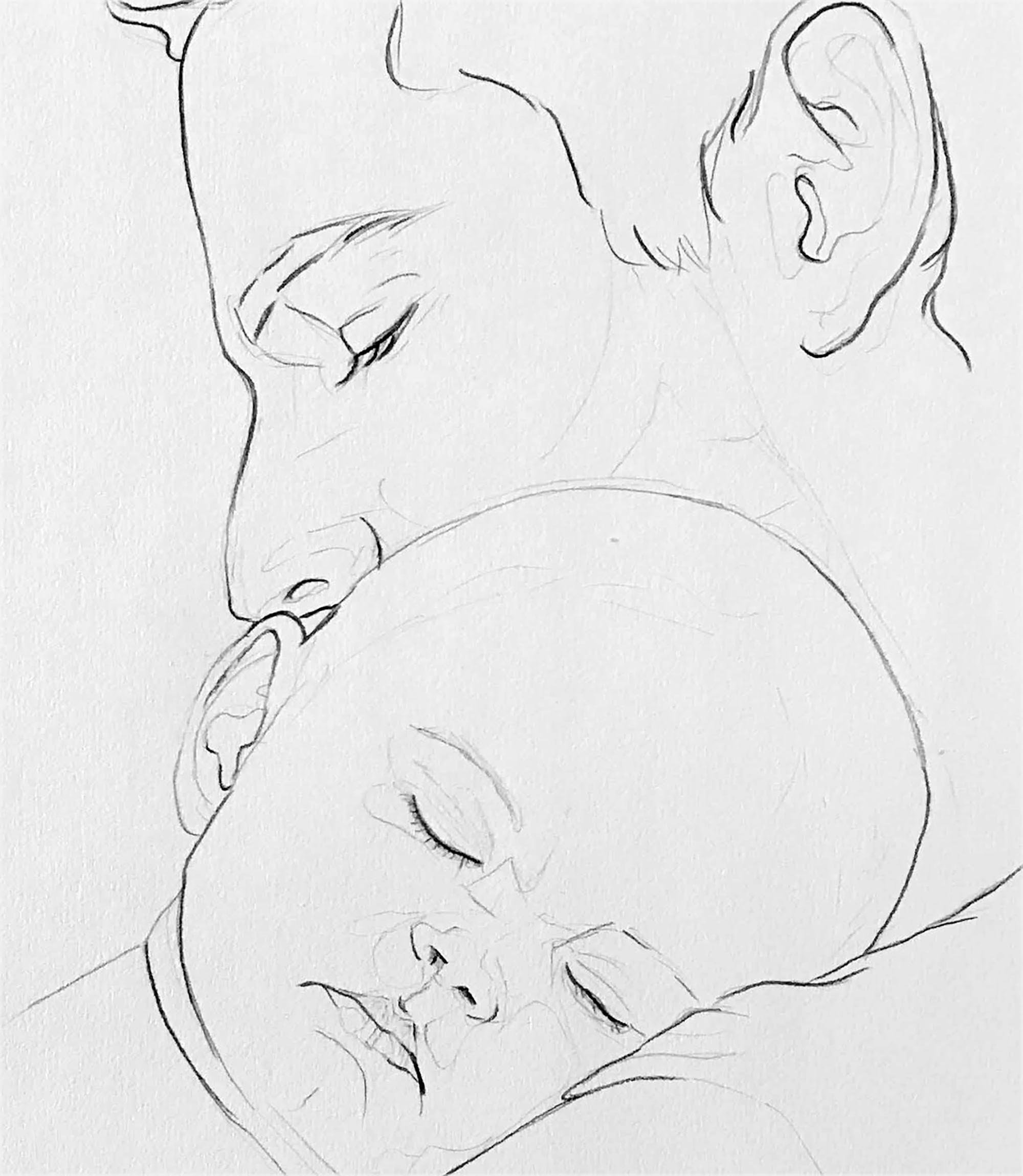 Update 88+ mom dad and baby drawing - xkldase.edu.vn