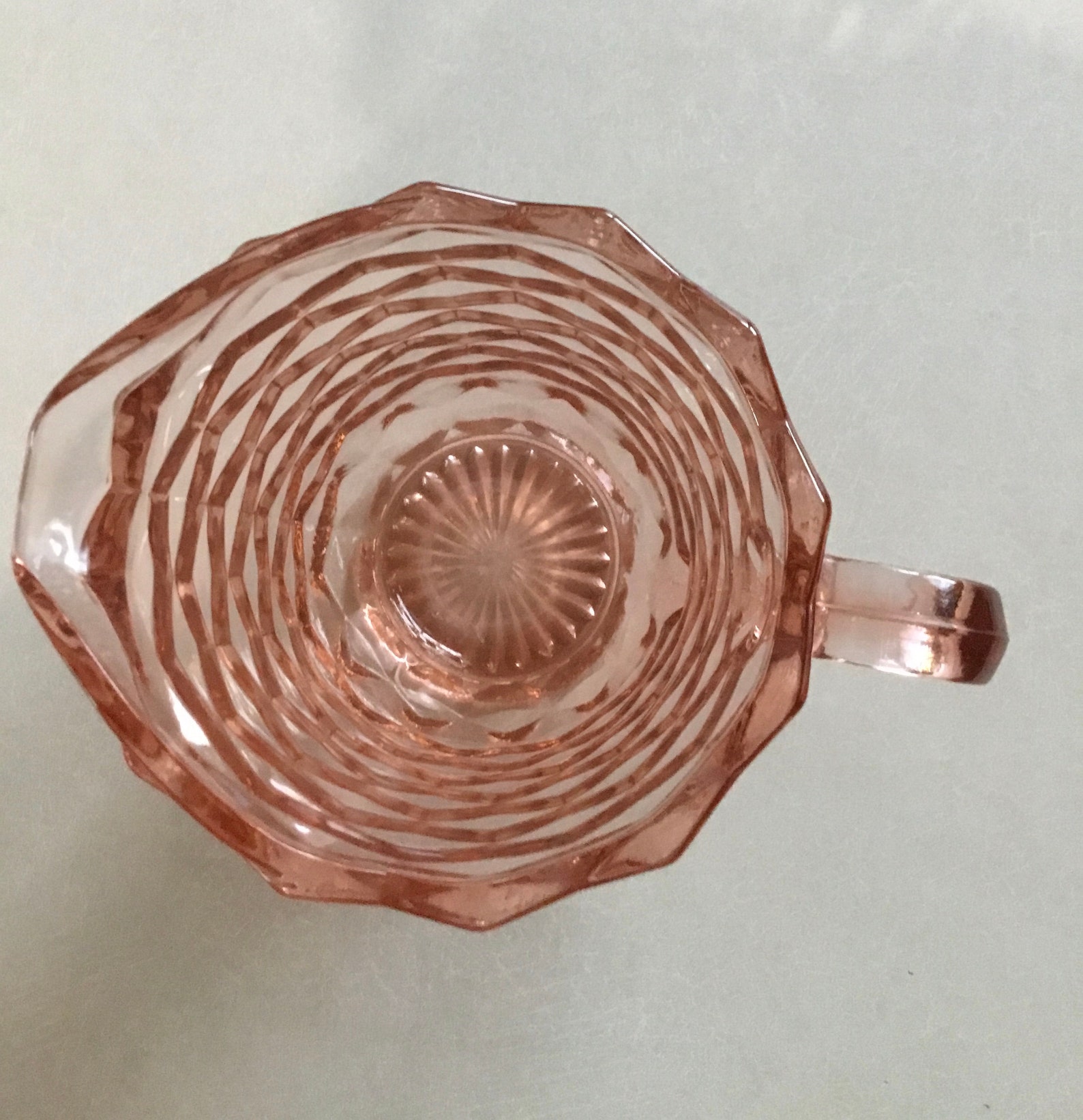 Vintage Pink Indiana Glass Whitehall Pitcher Cubist Fostoria Etsy