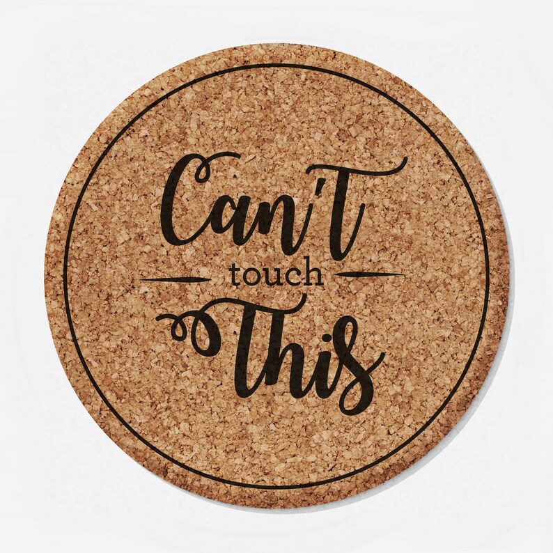 Fun Laser Cut Cork Trivets Etsy