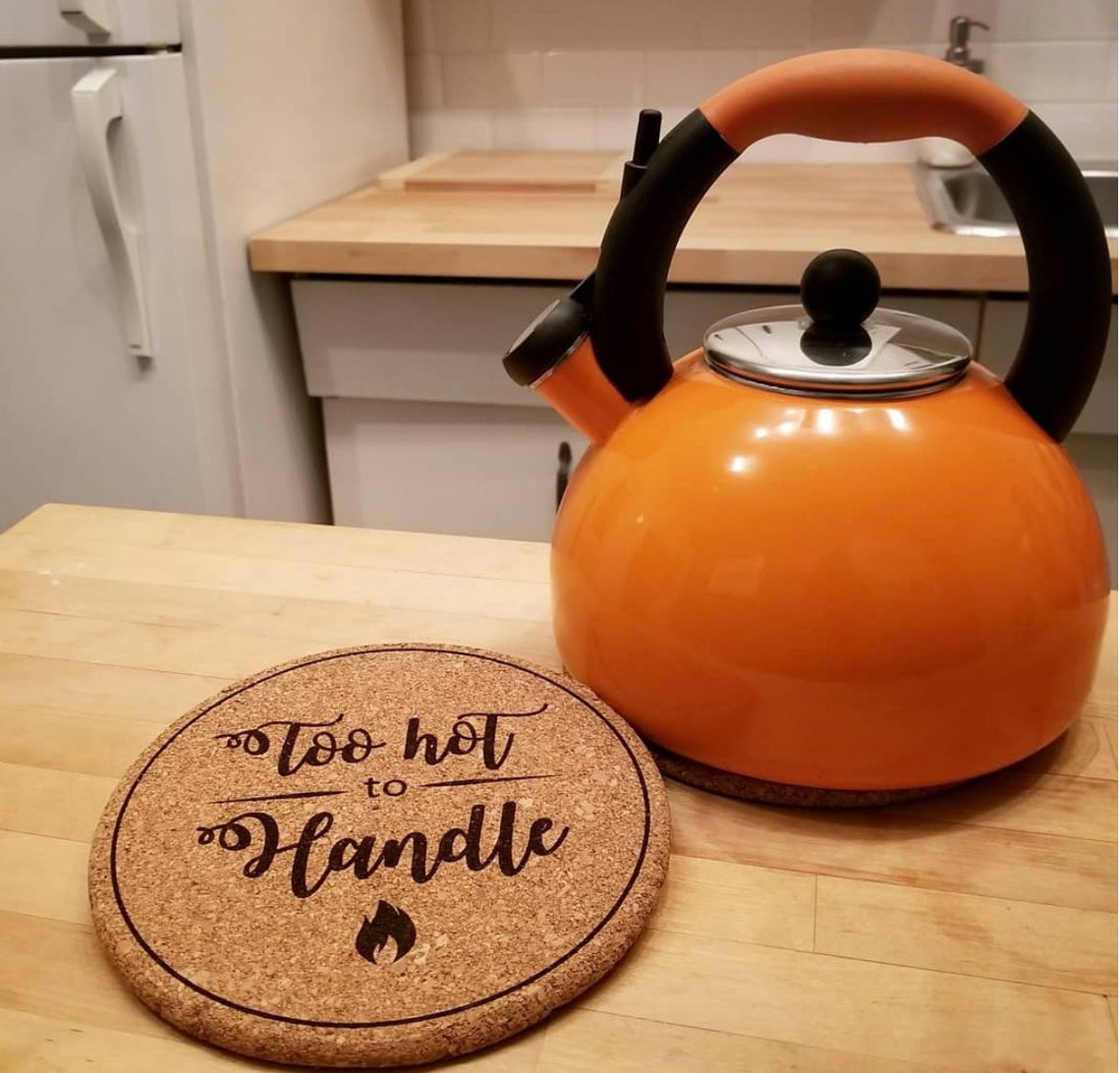 Fun Laser Cut Cork Trivets Etsy