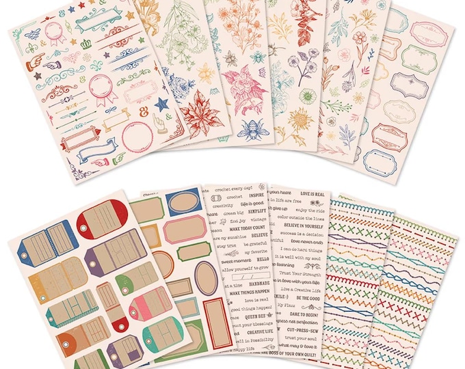Featured listing image: Lori Holt Sew & Stitch Sticker Set