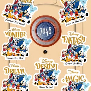 Disney Cruise Door Magnets | Personalized Mickey & Friends