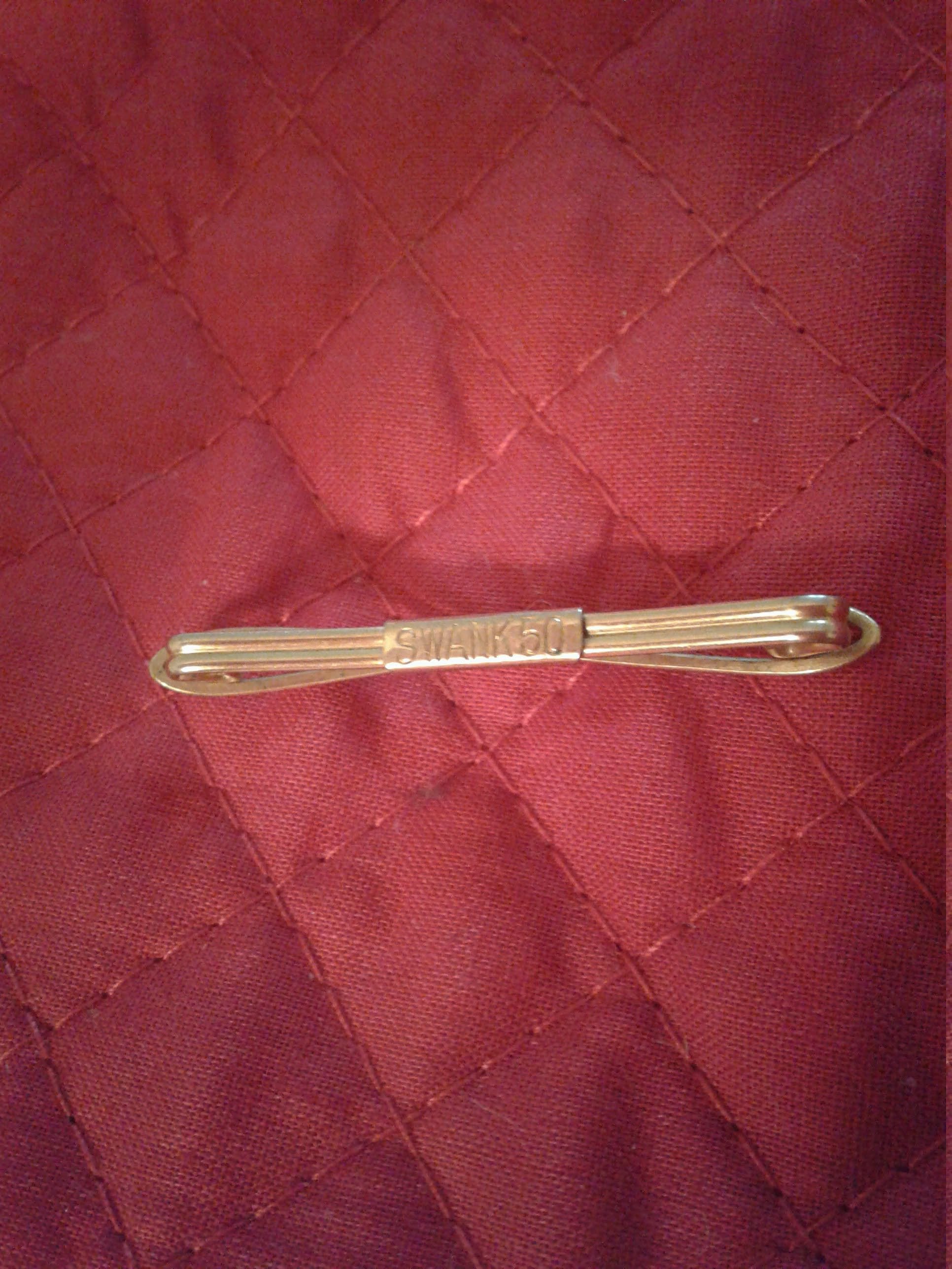 Swank 50 collar holder vintage collar bar Swank accessories Etsy