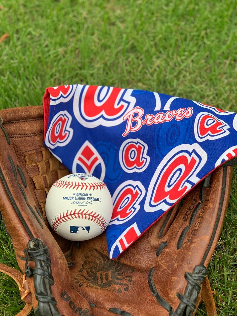 Atlanta Braves Réversible Bandana Unisex Over the Collar Etsy