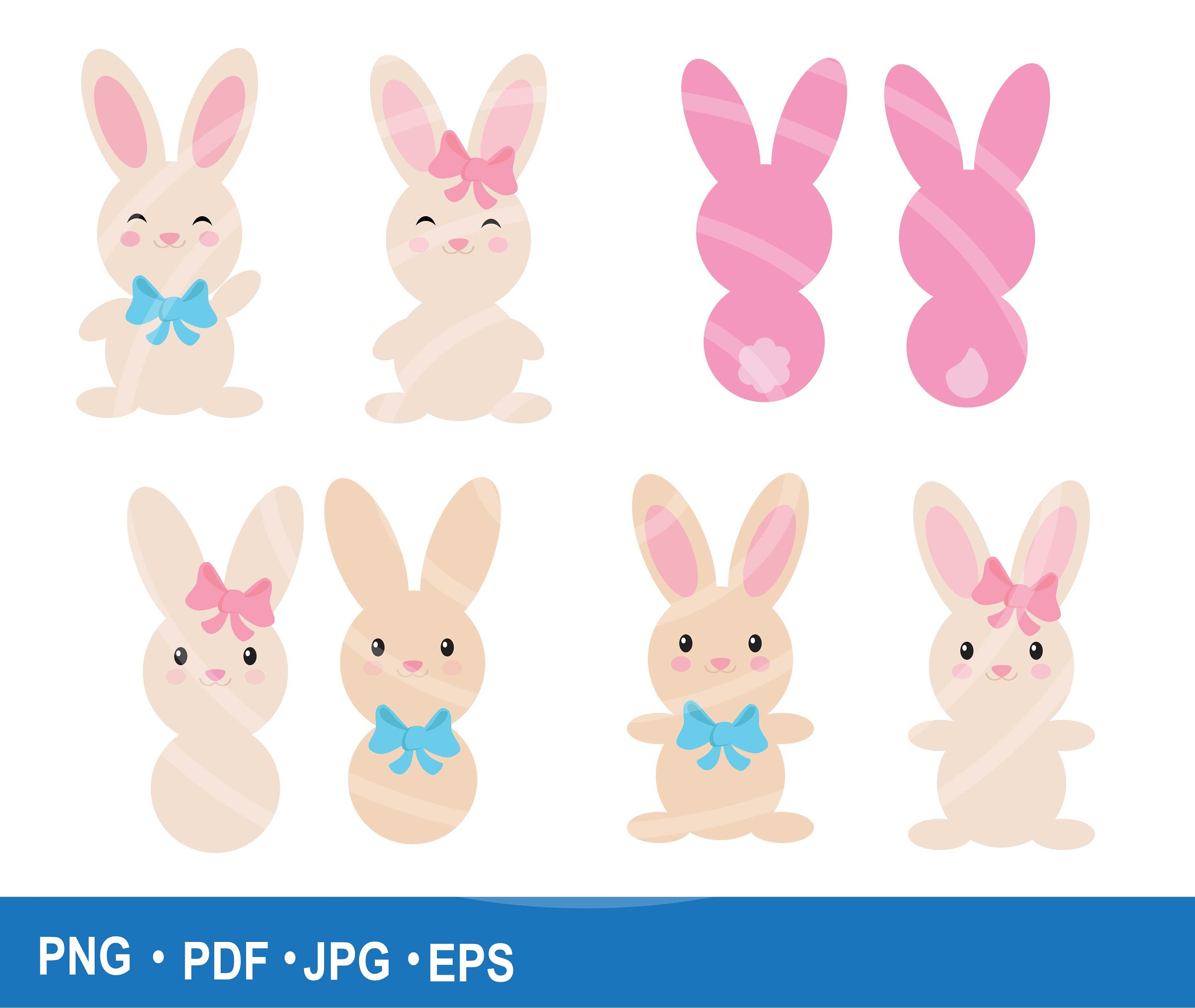 INSTANT Download. Easter Bunny Clip Art 5. Personal and - Etsy INSTANT Download. Easter Bunny Clip Art 5. Personal and - Etsy