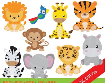 INSTANT Download. Jungle clip art 6. Personal and commercial use.