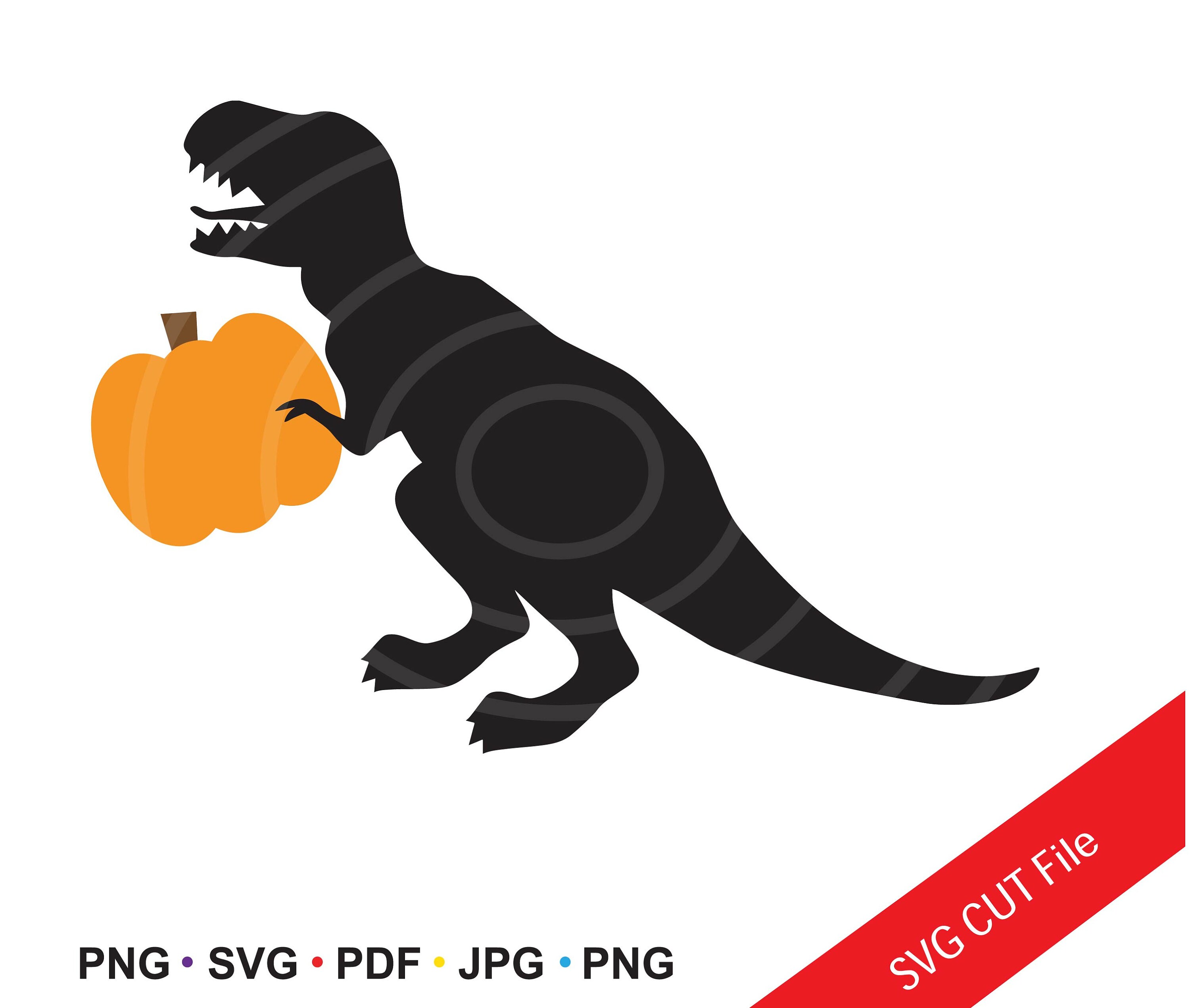 INSTANT Download. Halloween Dinosaur T-rex Silhouette Image. - Etsy