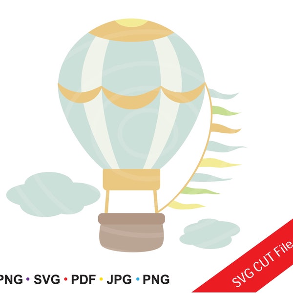 INSTANT Download. Hot air balloon clip art image 4. Personal and commercial use.