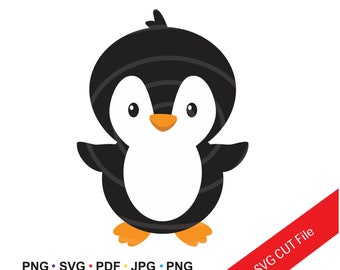 INSTANT Download. Penguin illustration image. Personal and commercial use.