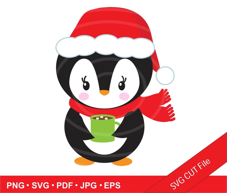 INSTANT Download. Penguin clip art image. Personal and commercial use. image 1