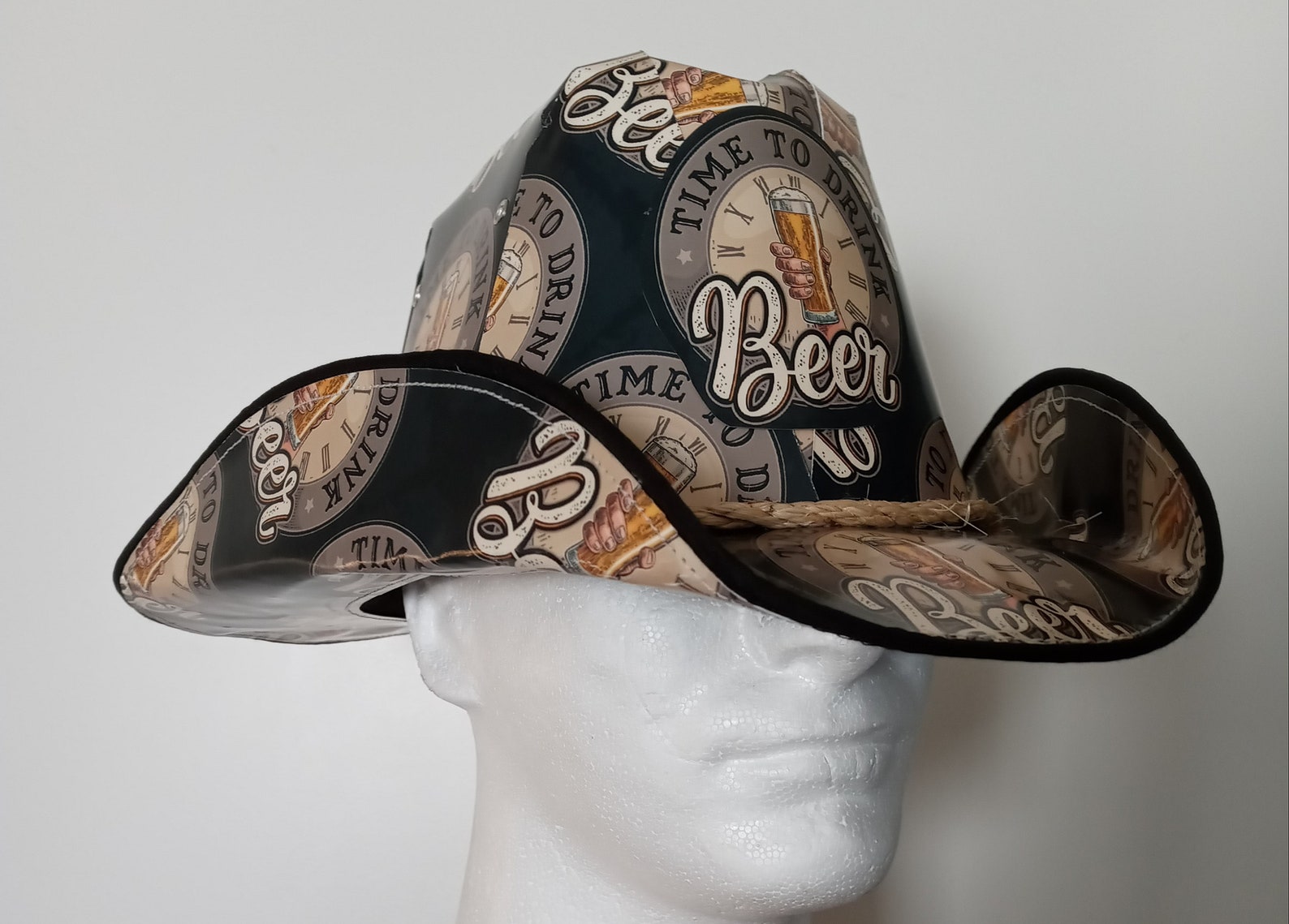 Time to Drink Beer Cowboy Hat Etsy