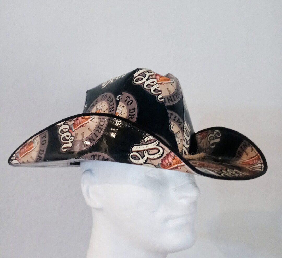Time to Drink Beer Cowboy Hat Etsy