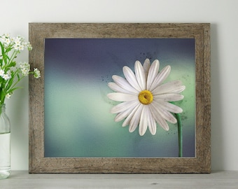 Impresión de arte de descarga instantánea de Daisy. Inspirado en acuarela.
