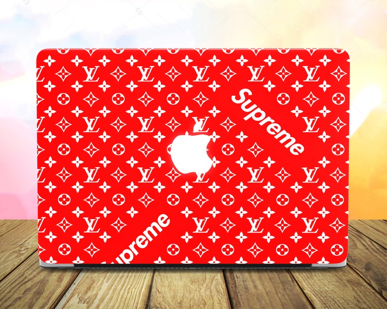 supreme macbook skin