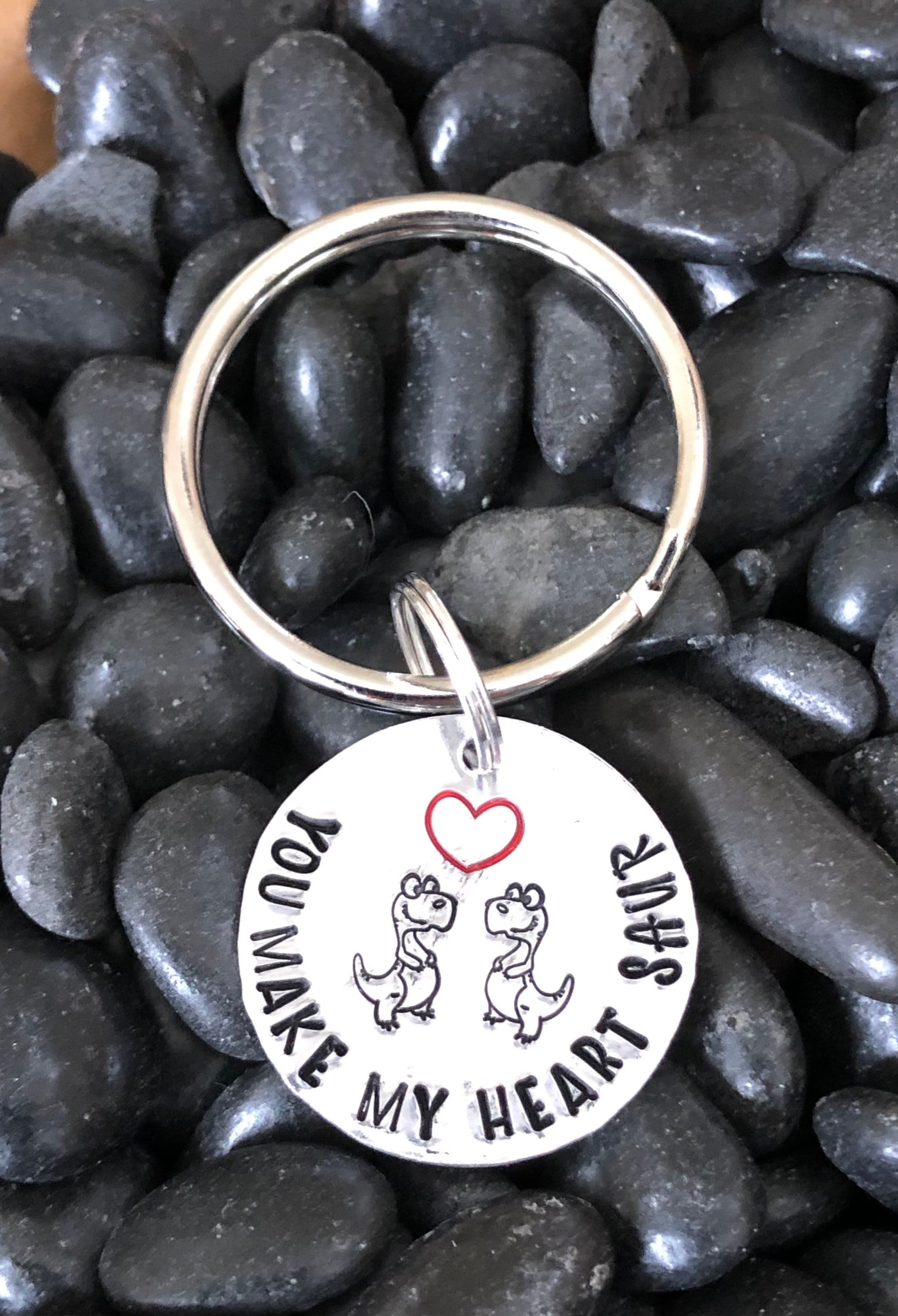 You Make My Heart Saur Keychain Israel