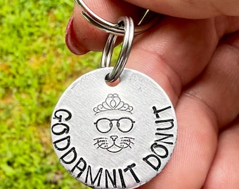 Goddamnit Donut keychain