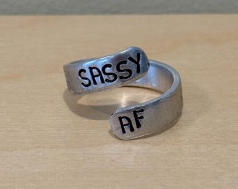 Sassy AF wrap ring