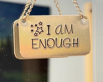 I am enough mirror charm