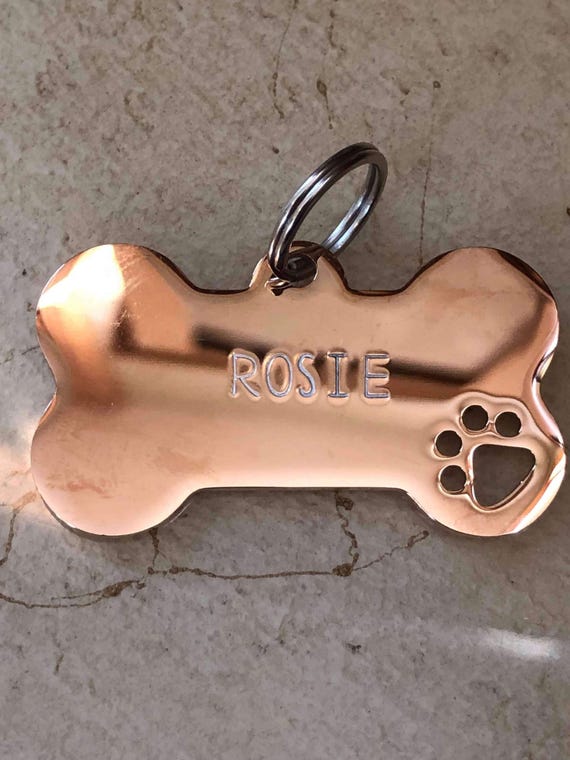 Stainless Steel Rose Gold Dog Tag