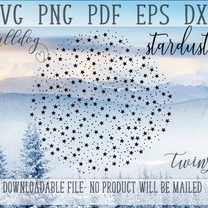 Stardust clipart, ster gesneden bestand, Night Sky versiering, kaart maken van clipart, Shooting Stars, hemelse ontwerpfunctie, SVG, gesneden bestand, PNG