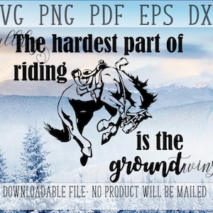 Paardrijden SVG, Rodeo clipart, bucking paard PNG, Paardensport DXF, grappig paard teken, decor van de boerderij, kinderkamer, kwartaal paard gesneden bestand