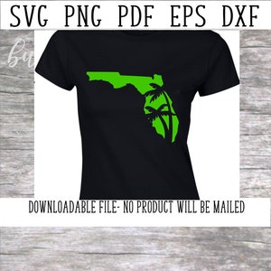 Florida SVG, Florida Palmen, Urlaub Shirt, Florida geschnitten Datei, Palm Tree Clipart, Palm Beach, Miami PNG, Florida State, FL Shirt Dxf