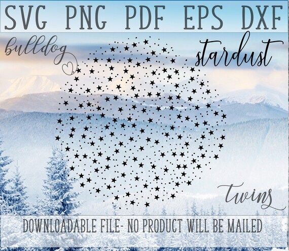 Stardust Clipart Stern Geschnitten Datei Nacht Himmel Etsy