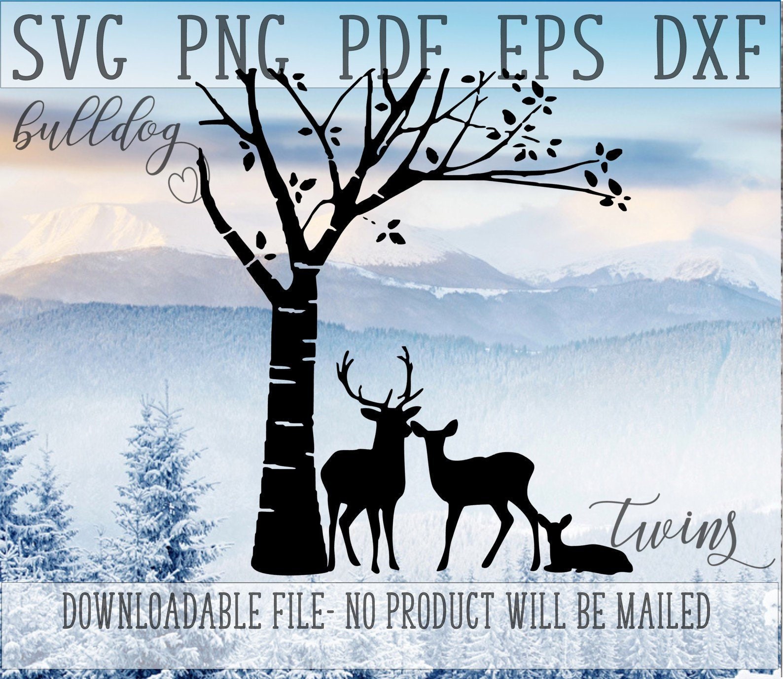 Free Free 278 Deer Family Svg SVG PNG EPS DXF File