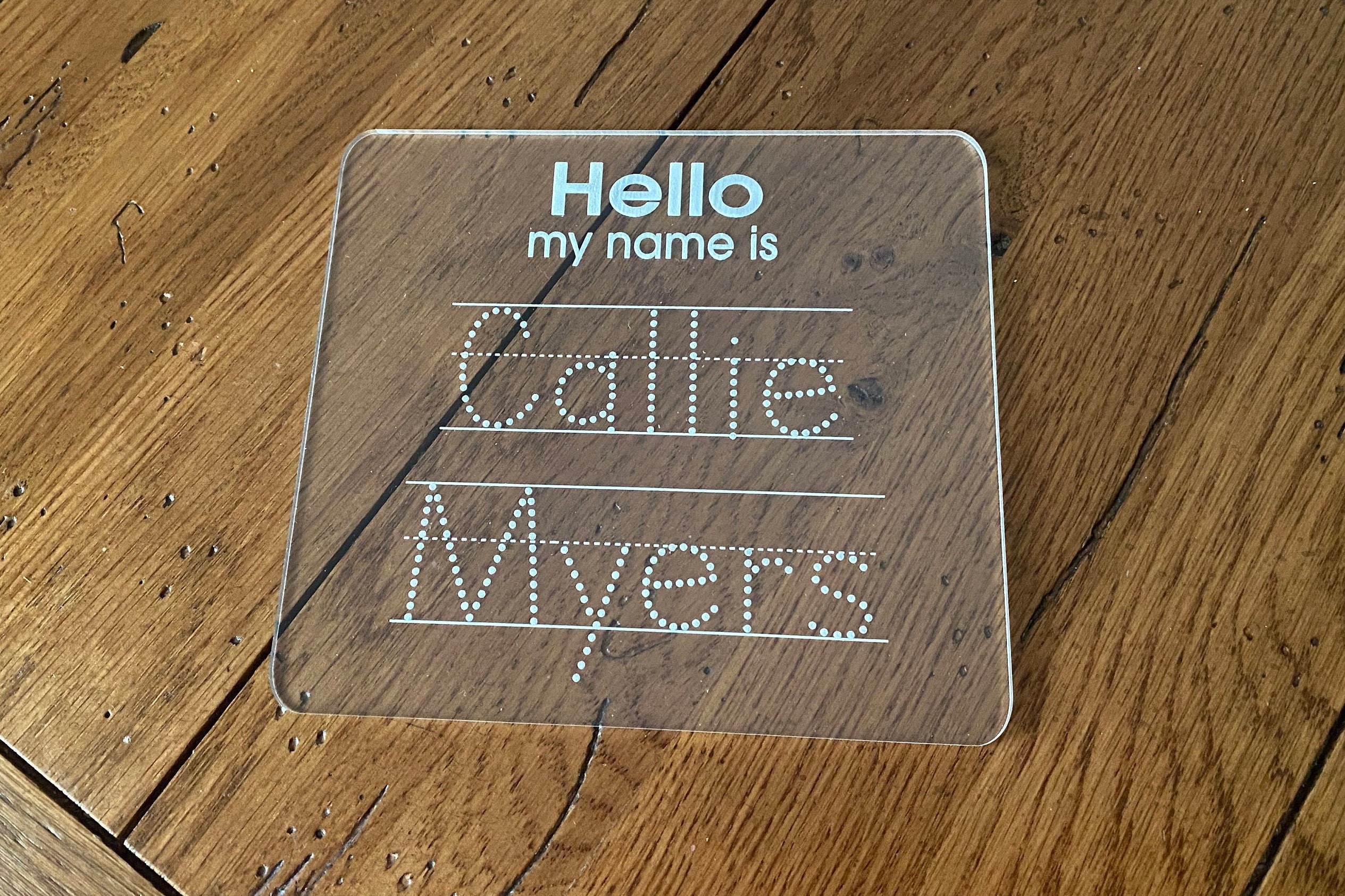 Name Tracing Board Dry Erase Letter Tracing Tracing Board Etsy