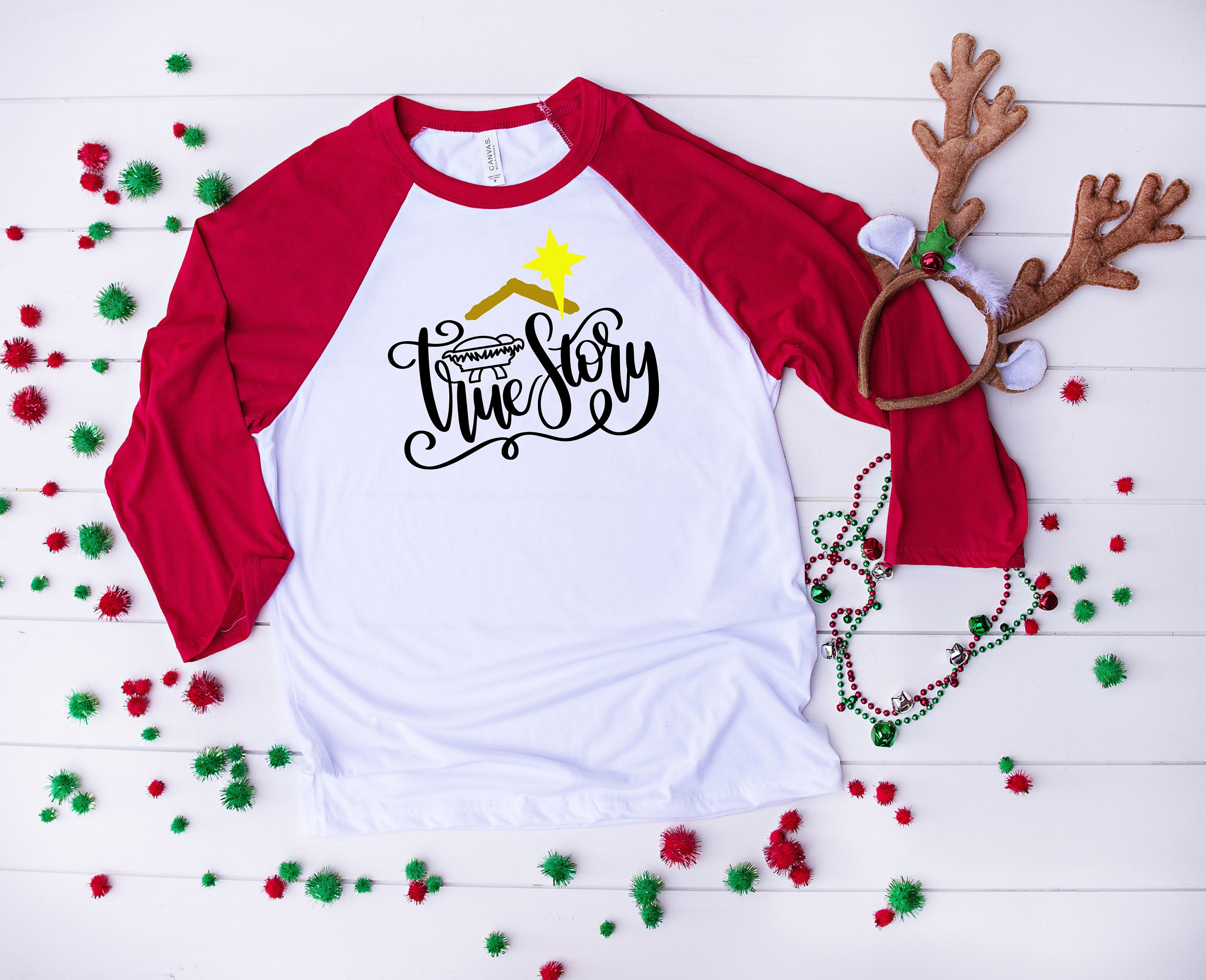True Story Christmas T Shirts Kids Christmas Shirt Baseball  Etsy