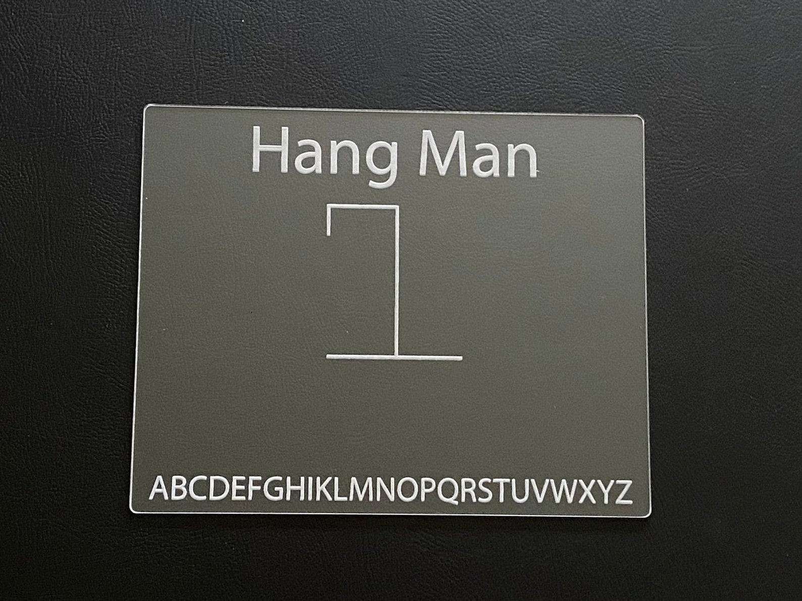 Acrylic Dry Erase Game Boards Hangman Tic Tac Toe Four in A Etsy