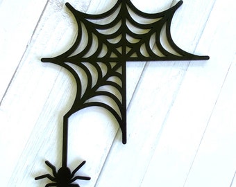 Halloween door corner decor, halloween decor, halloween door decor, spider web halloween decor, halloween door hanger, halloween home decor