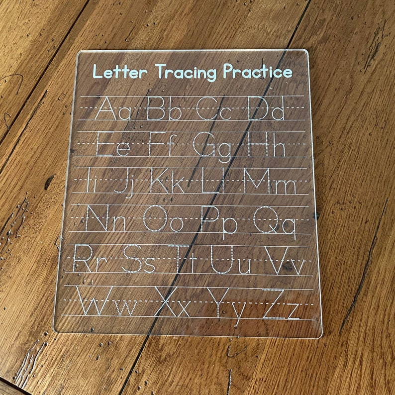 Name Tracing Board Dry Erase Letter Tracing Tracing Board Etsy