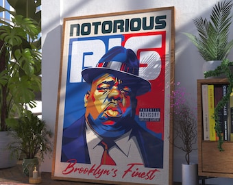 Notorious BIG | Biggie | Rap | Hip Hop | Golden Era | Poster