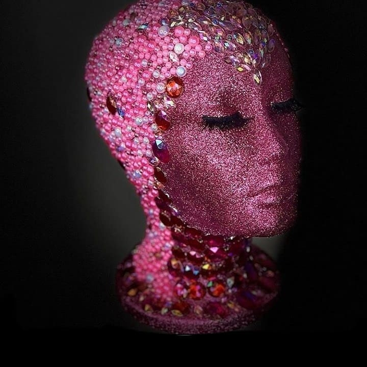 Custom Bling Mannequin Head Etsy