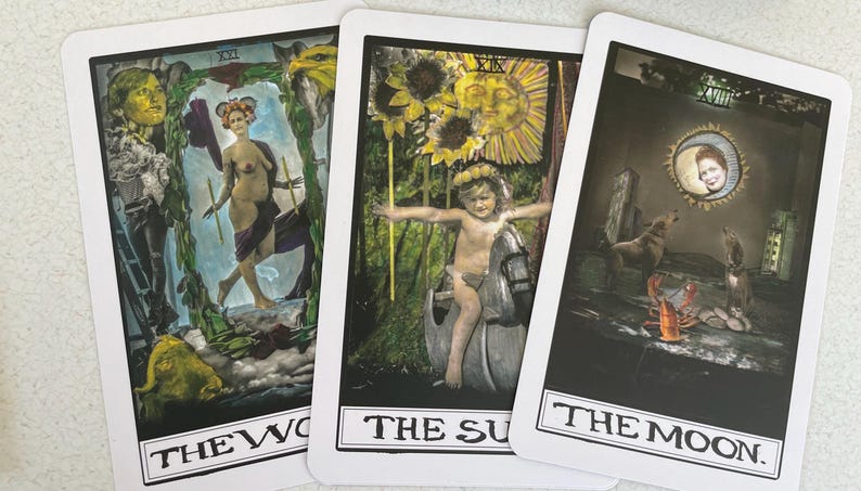 Tarotlek och guide, Resan till tornet, signerad och numrerad, spådom, spådom bild 6